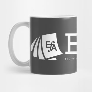 EFA EDIT Committee logo in white Mug